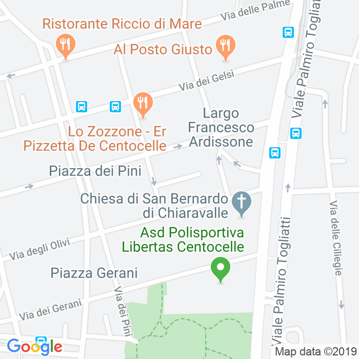 CAP di Via Delle Ginestre a Roma