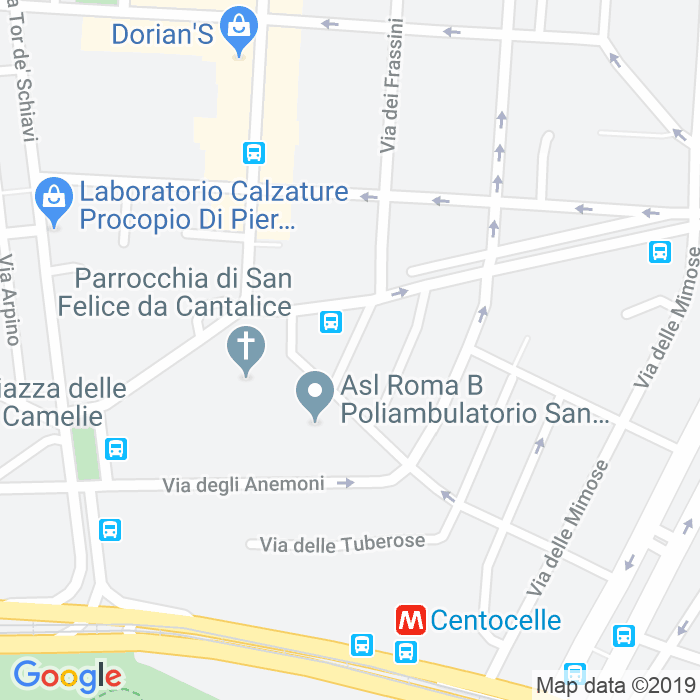 CAP di Via Delle Ortensie a Roma