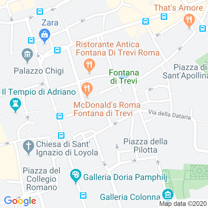 CAP di Via Delle Vergini a Roma