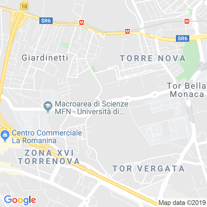 CAP di Via Di Carcaricola a Roma