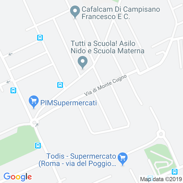 CAP di Via Di Monte Cugno a Roma