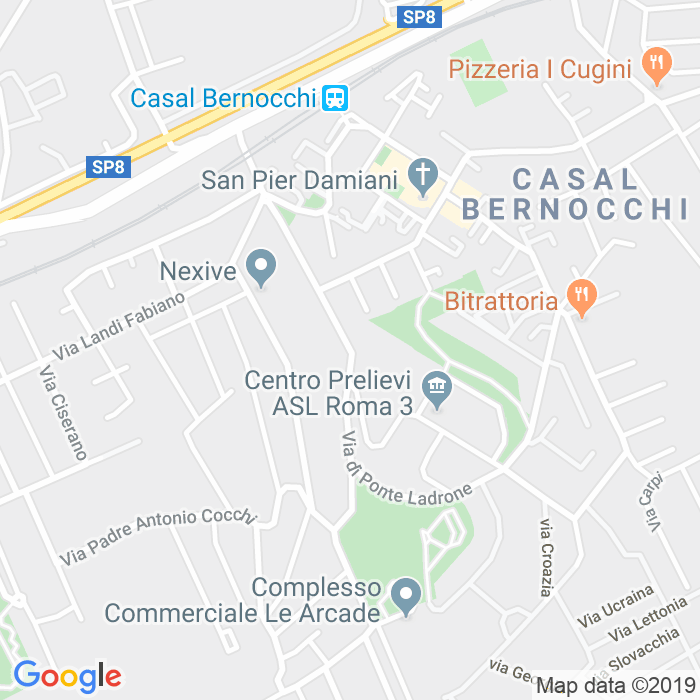 CAP di Via Di Ponte Ladrone a Roma
