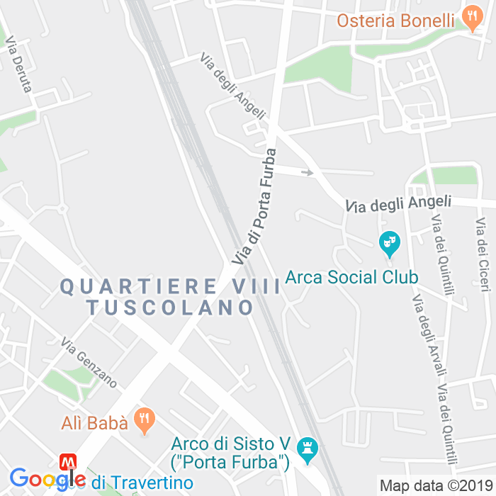 CAP di Via Di Porta Furba a Roma
