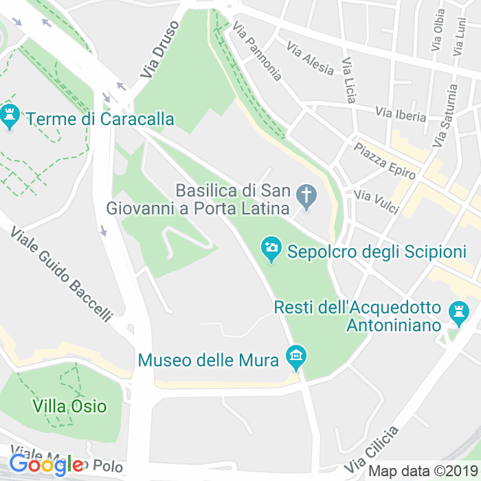CAP di Via Di Porta San Sebastiano a Roma