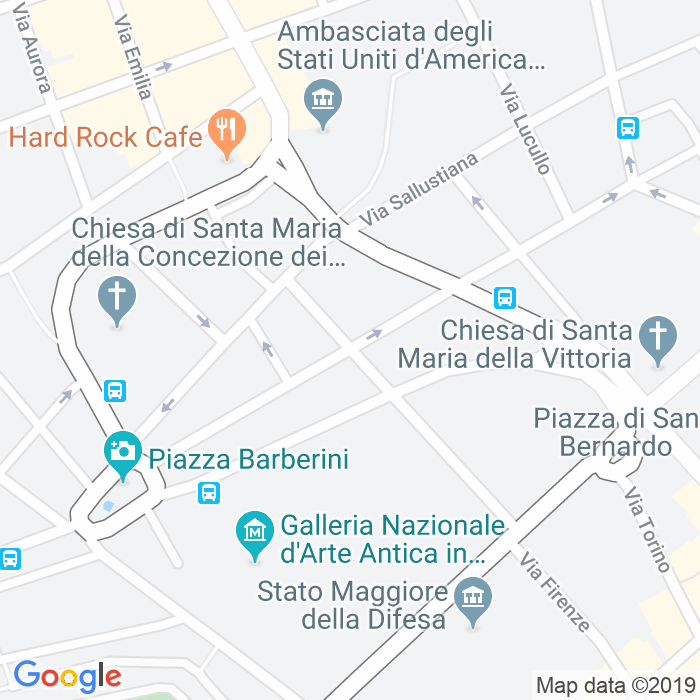 CAP di Via Di San Nicola Da Tolentino a Roma