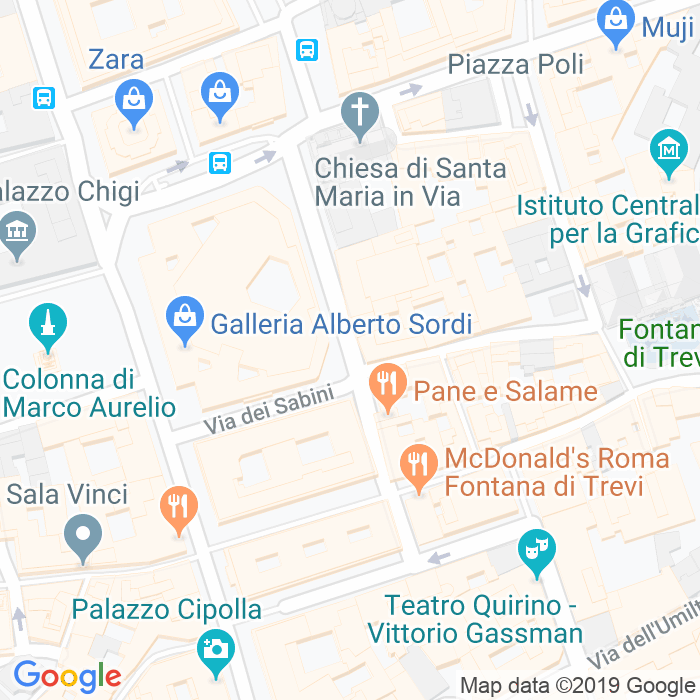CAP di Via Di Santa Maria In Via a Roma