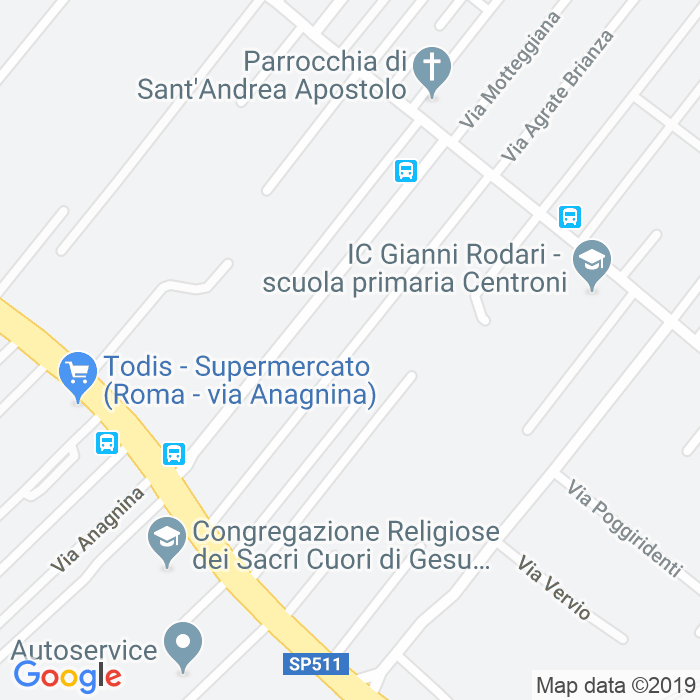 CAP di Via Di Torre Malacena a Roma