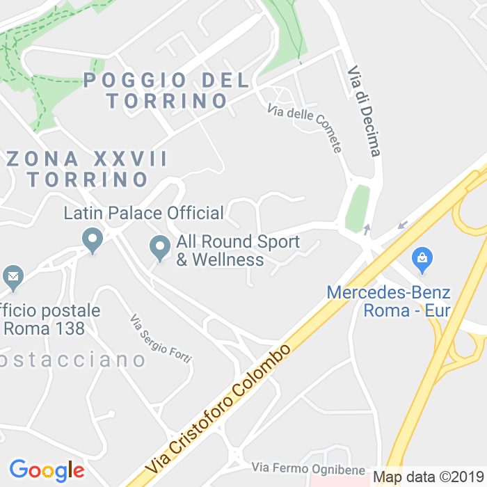 CAP di Via Domenico Jachino a Roma