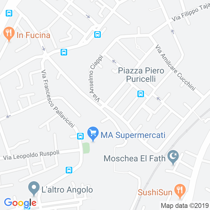 CAP di Via Enrico Cruciani Alibrandi a Roma