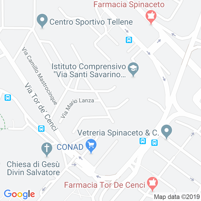 CAP di Via Enrico Guazzoni a Roma