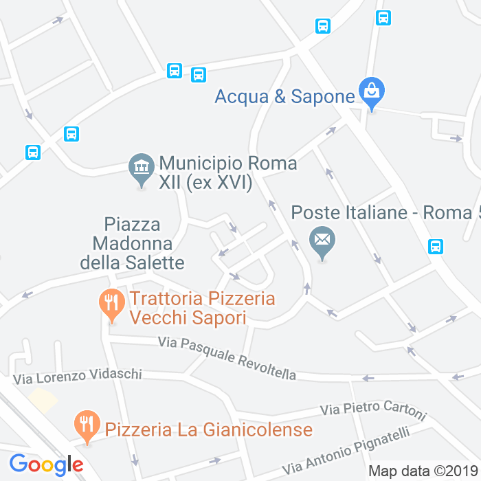 CAP di Via Enrico Zonda a Roma