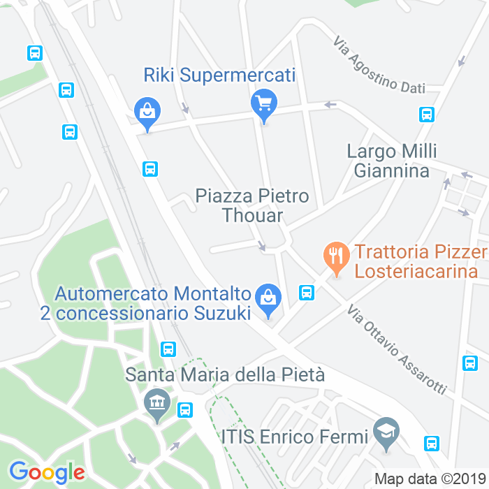 CAP di Via Erminia Fusinato a Roma