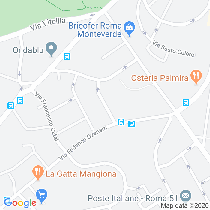 CAP di Via Filippo Bottazzi a Roma