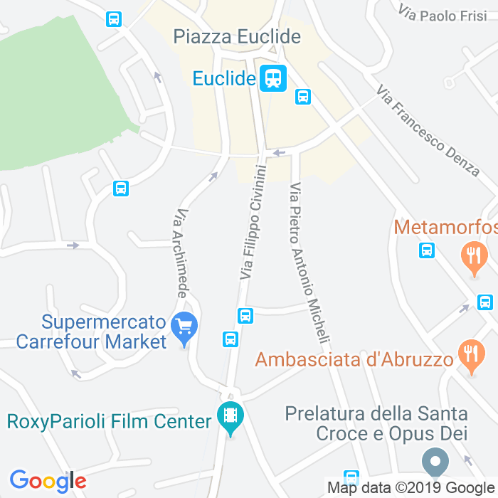 CAP di Via Filippo Civinini a Roma