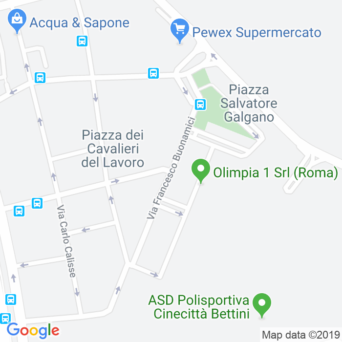 CAP di Via Francesco Buonamici a Roma