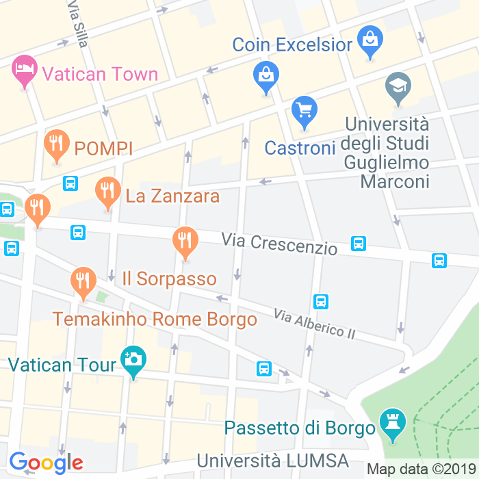 CAP di Via Francesco Cancellieri a Roma
