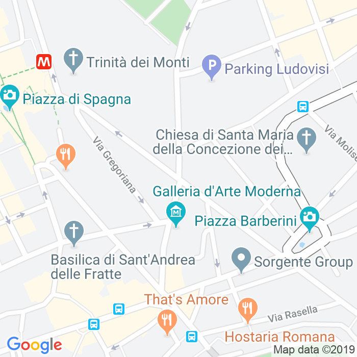 CAP di Via Francesco Crispi a Roma