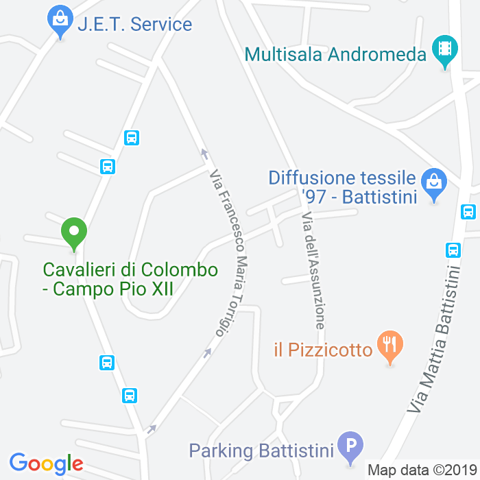 CAP di Via Francesco Maria Torrigio a Roma