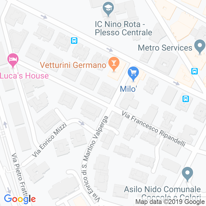CAP di Via Francesco Ripandelli a Roma
