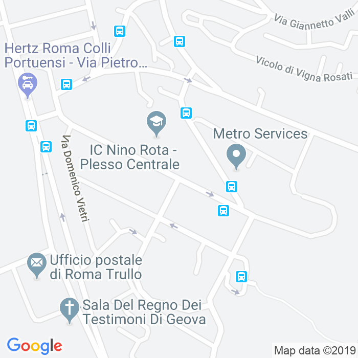 CAP di Via Francesco Saverio Benucci a Roma