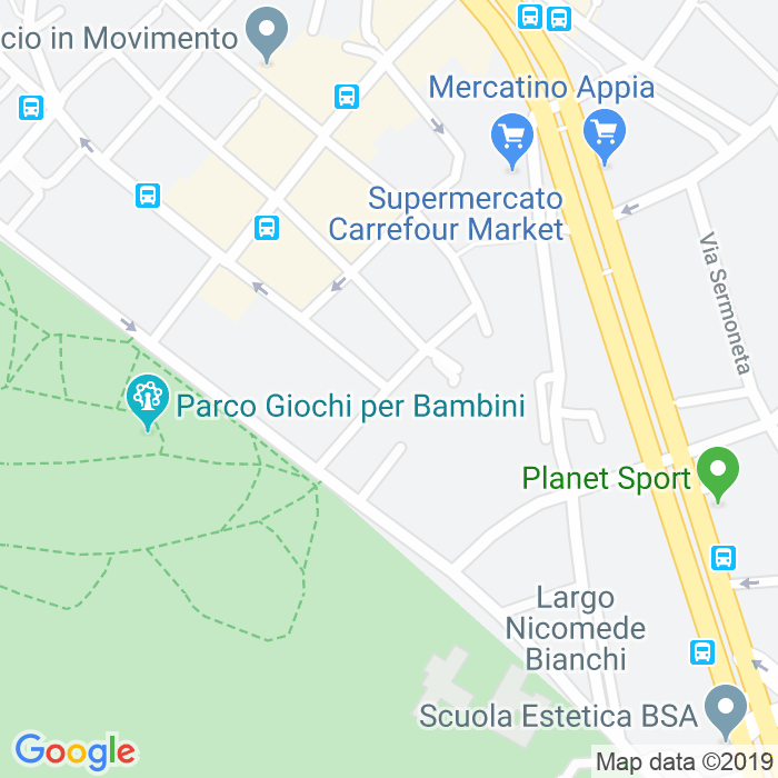 CAP di Via Franco Bartoloni a Roma