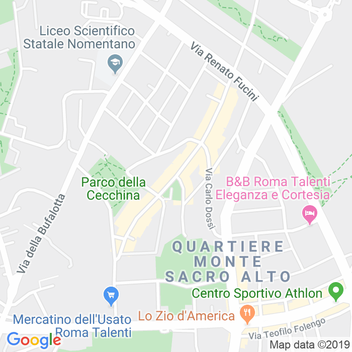 CAP di Via Franco Ghione a Roma
