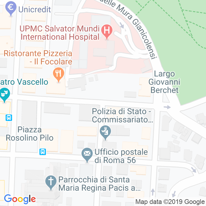 CAP di Via Gabriele Rossetti a Roma