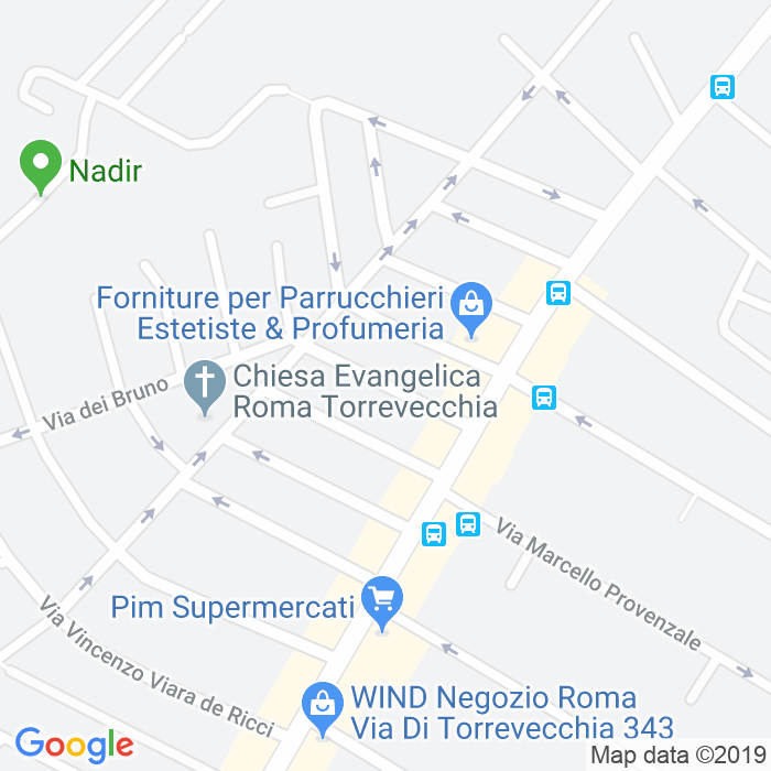 CAP di Via Gaetano Perusini a Roma