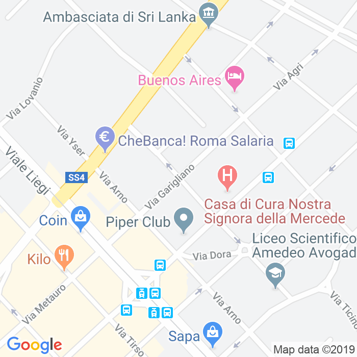 CAP di Via Garigliano a Roma