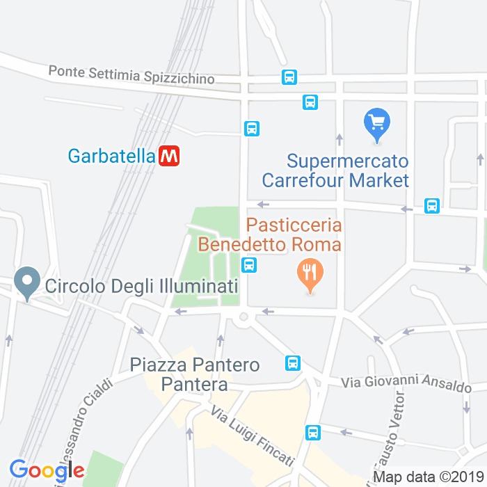 CAP di Via Giacinto Pullino a Roma