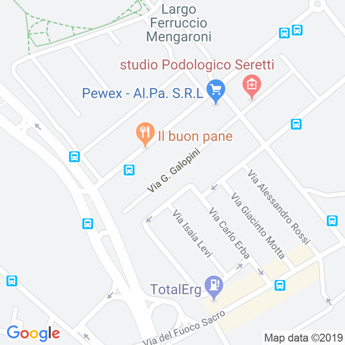 CAP di Via Giacomo Galopini a Roma