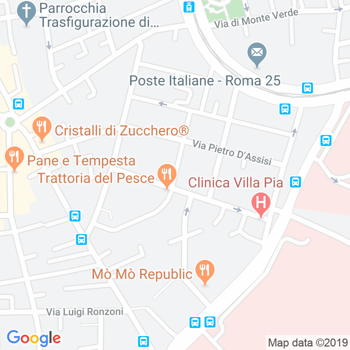 CAP di Via Gian Matteo Giberti a Roma