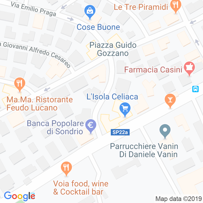 CAP di Via Giangiorgio Trissino a Roma