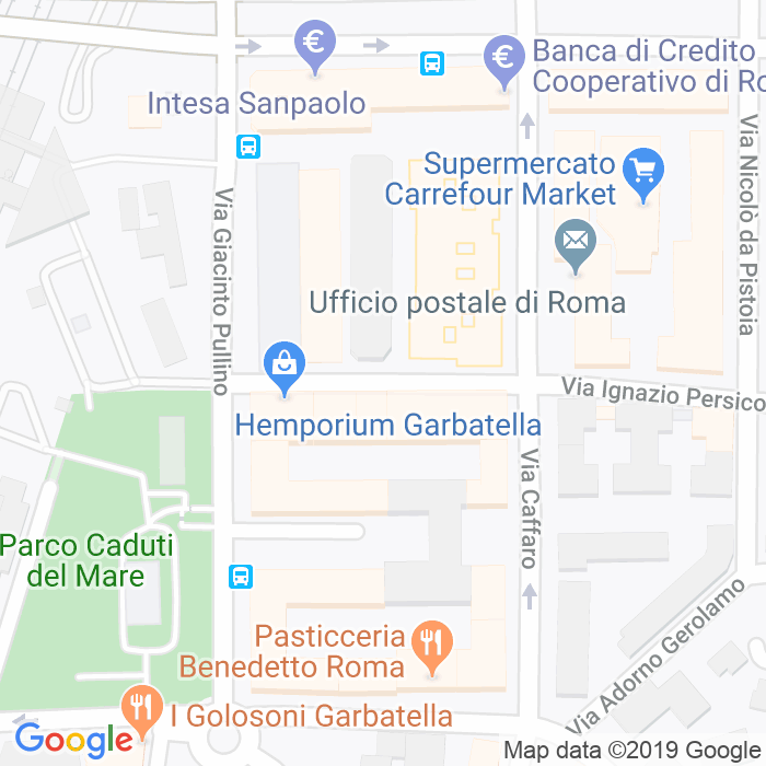 CAP di Via Giovanni Andrea Badoero a Roma