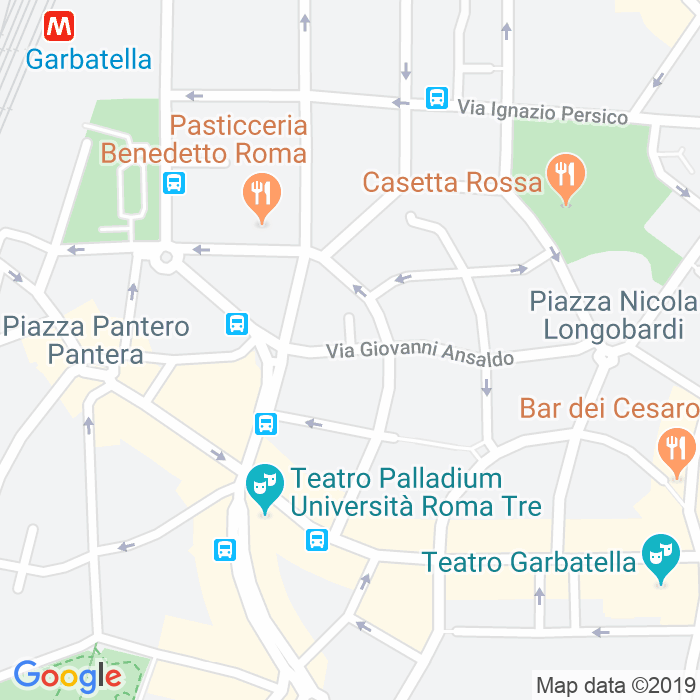CAP di Via Giovanni Ansaldo a Roma