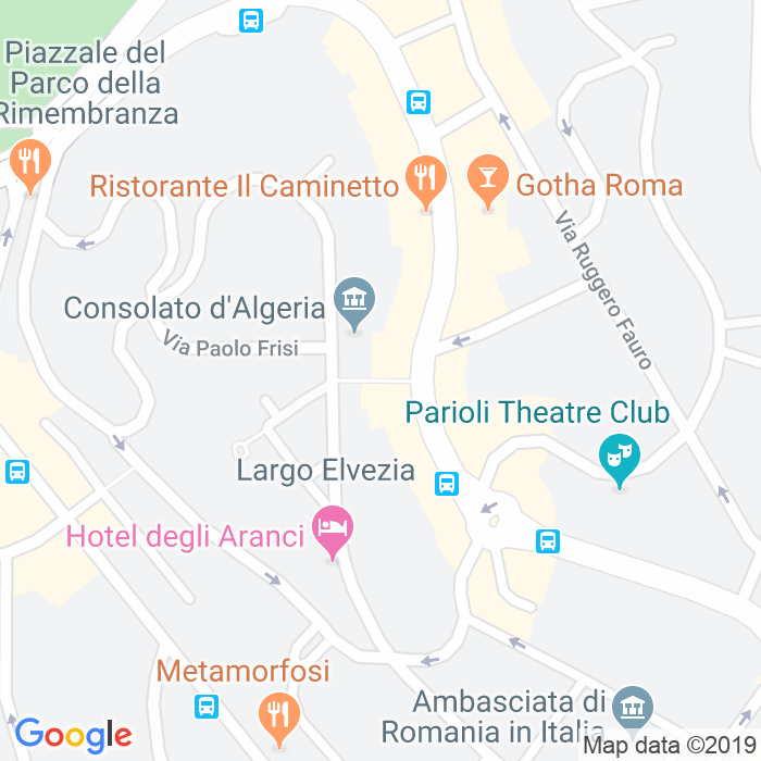CAP di Via Giovanni Battista Brocchi a Roma