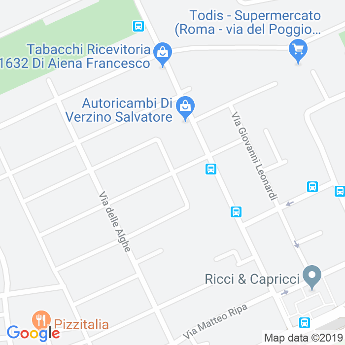 CAP di Via Giovanni Franzoni a Roma