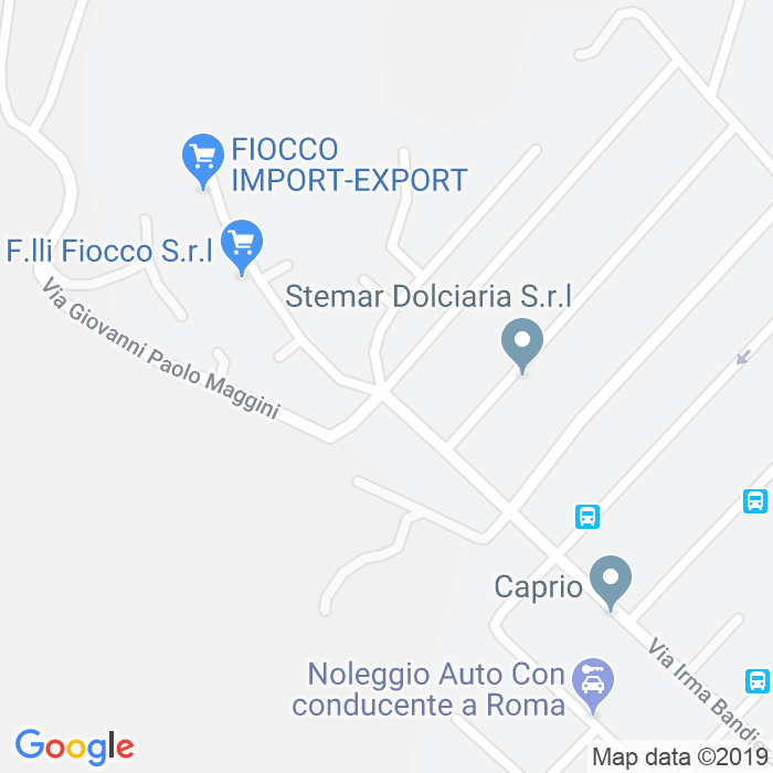 CAP di Via Giovanni Paolo Maggini a Roma