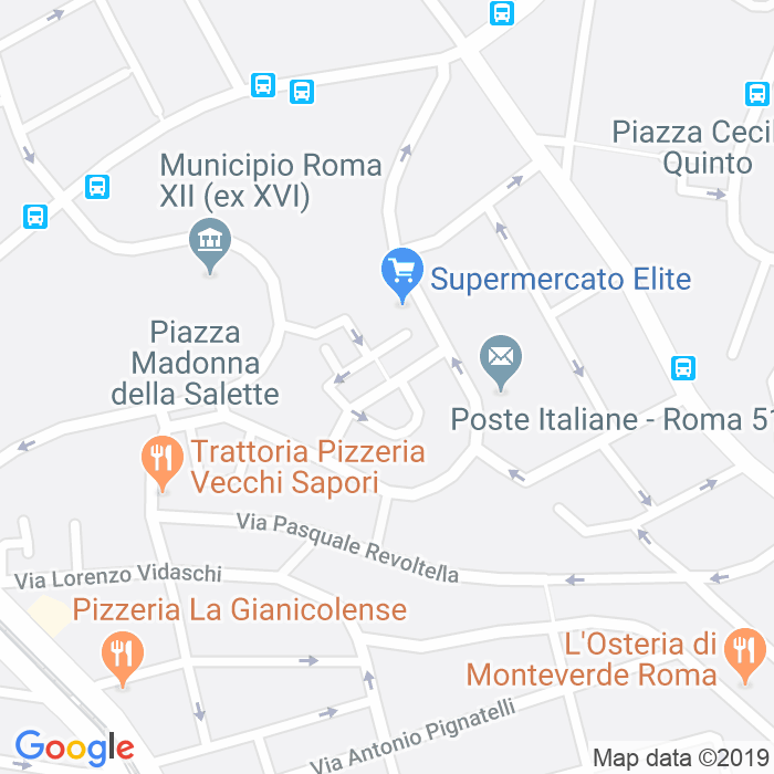 CAP di Via Giovanni Stefano Roccatagliata a Roma