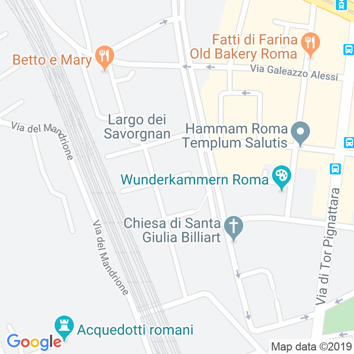 CAP di Via Giulio Buratti a Roma