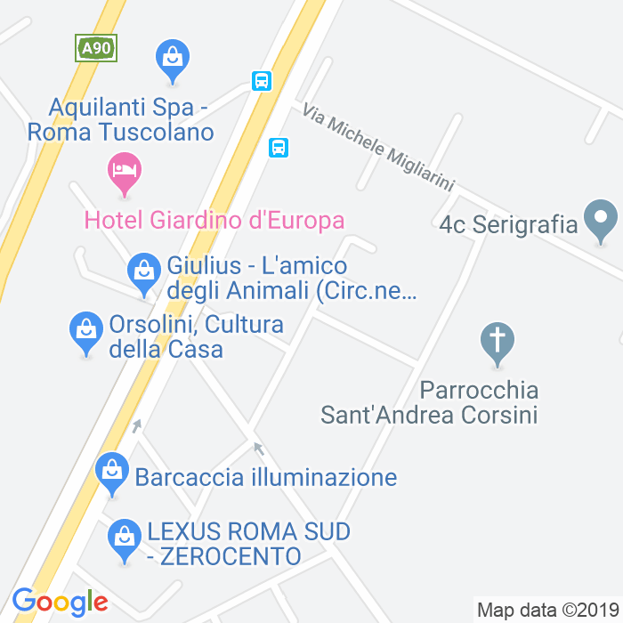 CAP di Via Giulio Emanuele Rizzo a Roma