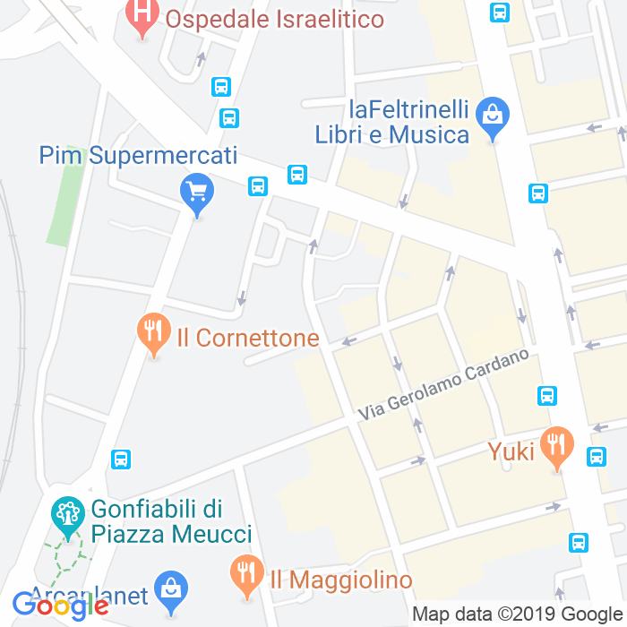 CAP di Via Giuseppe Bagnera a Roma