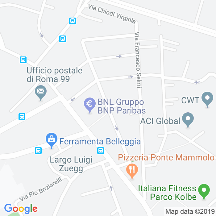 CAP di Via Giuseppe Bellucci a Roma