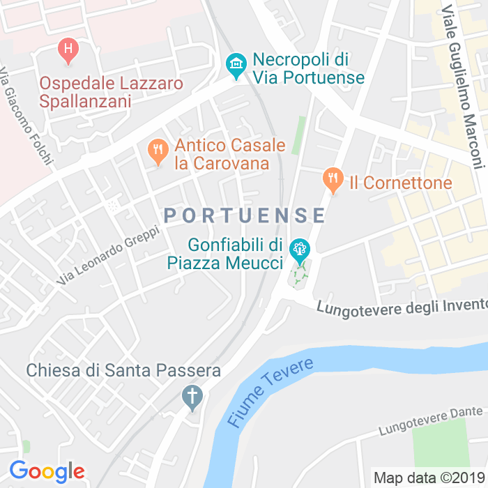 CAP di Via Giuseppe Belluzzo a Roma