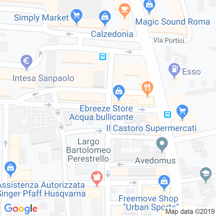 CAP di Via Giuseppe Dalla Vedova a Roma