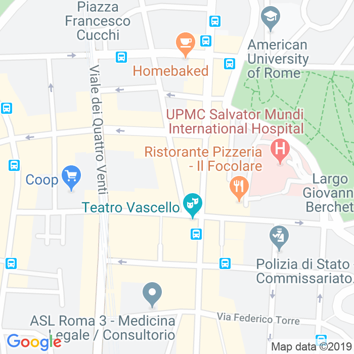 CAP di Via Giuseppe Dezza a Roma