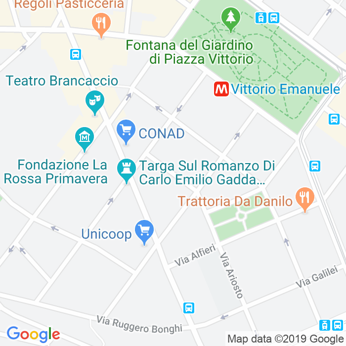 CAP di Via Giuseppe Giusti a Roma
