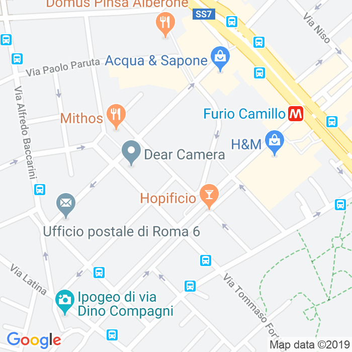 CAP di Via Giuseppe La Farina a Roma