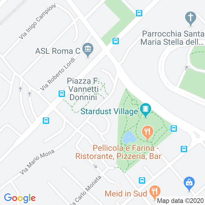 CAP di Via Giuseppe Lopresti a Roma