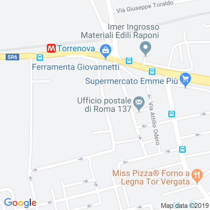 CAP di Via Giuseppe Macchi a Roma